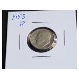 1953 D Roosevelt Dime