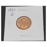 1951 S Lincoln Cent High Grade