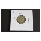 1921 Six Pence From Great Britain 50% Silver