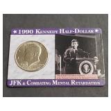 1990 Kennedy Half Dollar "Addressing Congress"