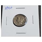1940 Mercury Dime