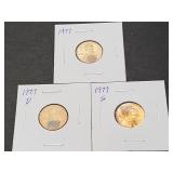 1977 P, D & S Lincoln Cent High Grade