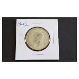 1942 2 Shillings From Great Britain 50% Silver