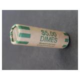 Roll 90% Silver Dimes