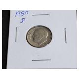 1950 D Roosevelt Dime