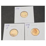 1978 P, D & S Lincoln Cent High Grade