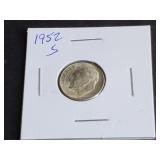 1952 S Roosevelt Dime