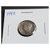 1943 Mercury Dime