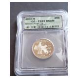 2000 S Massachusetts State Quarter ICG PR69 DCAM