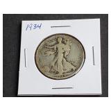 1934 Walking Liberty Half Dollar
