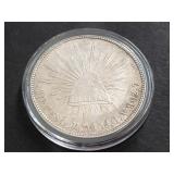 1908 Mo GV UN Peso Fom Mexico 90.27% Silver