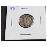 1935 Mercury Dime