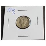 1930 S Mercury Dime