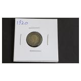 1920 Three Pence From Great Britain 92.5% Silver
