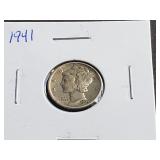 1941 Mercury Dime