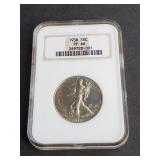 1938 Walking Liberty Half Dollar NGC PF66