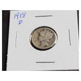 1918 D Mercury Dime