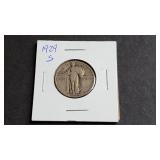1929 S Standing Liberty Quarter