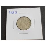 1883 V Nickel "No Cents"
