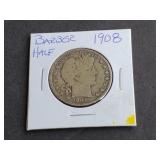 1908 Barber Half Dollar