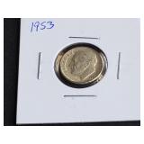 1953 Roosevelt Dime