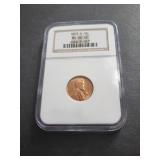 1953 D Lincoln Cent NGC MS66 RD