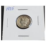 1925 Mercury Dime