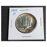 1964 D Kennedy Half Dollar