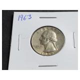 1963 Washington Quarter