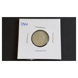 1944 Six Pence From Great Britain 50% Silver