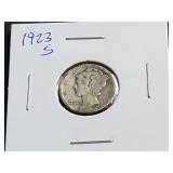 1923 S Mercury Dime
