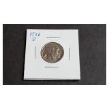 1936 D Buffalo Nickel