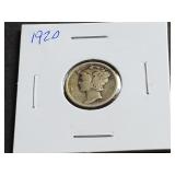 1920 Mercury Dime