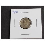 1941 Mercury Dime