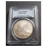 2008 P Bald Eagle Silver Dollar PCGS MS69