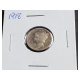 1918 Mercury Dime