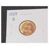 1954 S Lincoln Cent High Grade