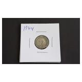 1934 Three Pence From Great Britain 50% Silver