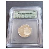 2000 S New Hampshire State Quarter ICG PR69 DCAM