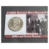 1992 JFK Half Dollar Address to the UN Assembly