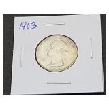 1963 Washington Quarter