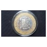 2004 100 Pesos San Luis Potosi 92.5% Silver Center