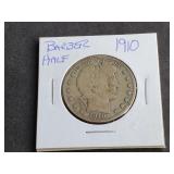 1910 Barber Half Dollar