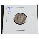 1927 D Mercury Dime