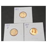 1987 P, D & S Lincoln Cent High Grade