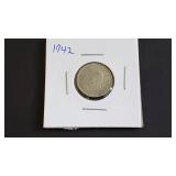 1942 Six Pence From Great Britain 50% Silver