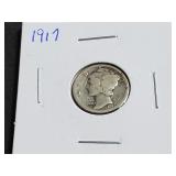 1917 Mercury Dime