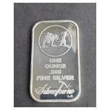 SilverTowne 1 Ounce .999 Silver Bar
