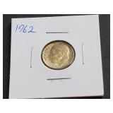 1962 Roosevelt Dime