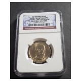 2008 P Sixth President Quincy Adams Dollar NGC UNC